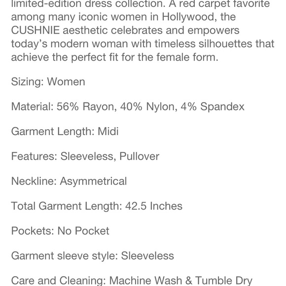 CUSHNIE for Target Asymmetrical Dress NWT - XXS - Picture 9 of 10